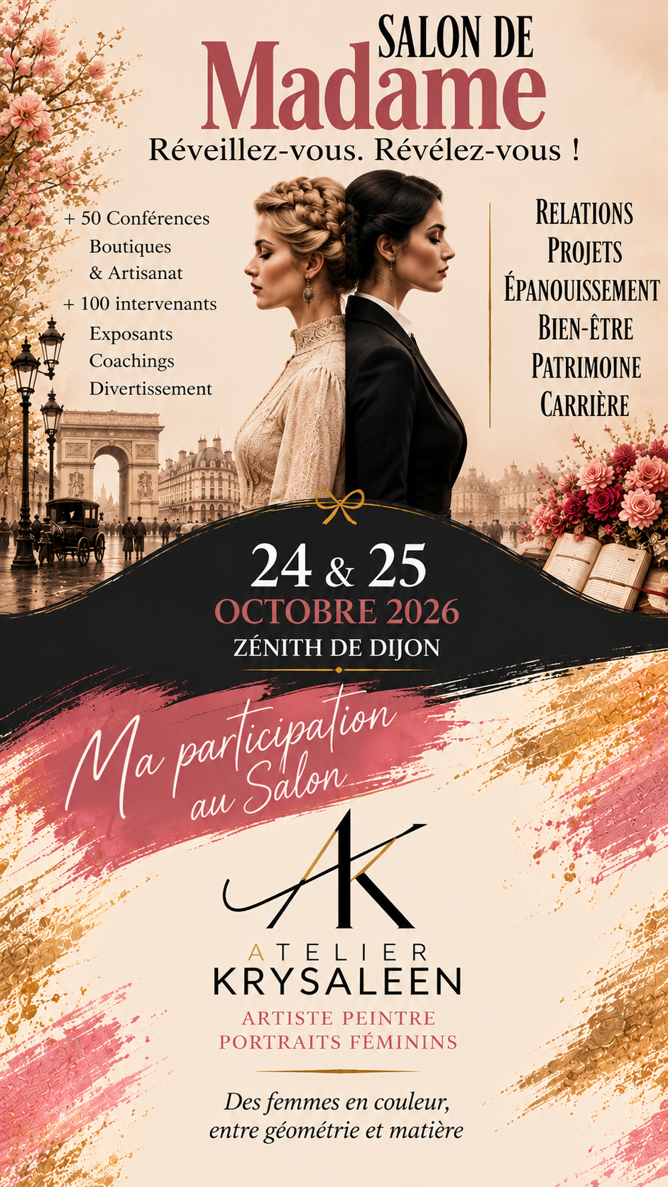 Exposition peintures salon madame zenith dijon