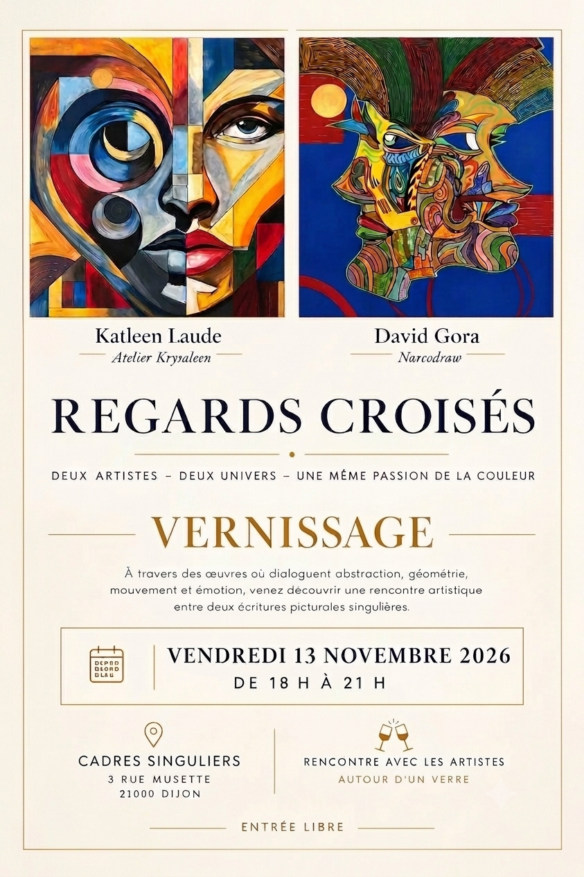 Vernissage œuvres artistiques dijon